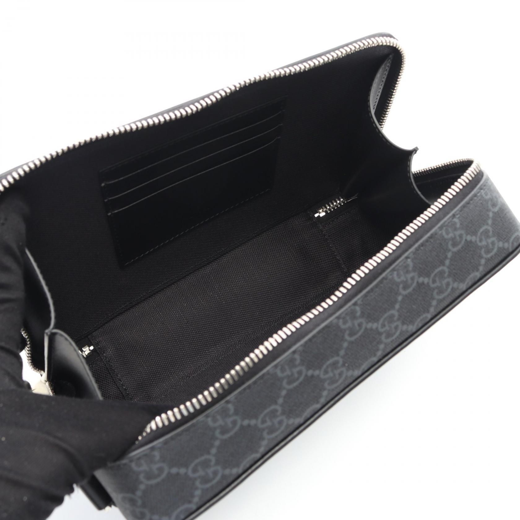 GGスプリーム ショルダーバッグ PVCコーティングキャンバス レザー