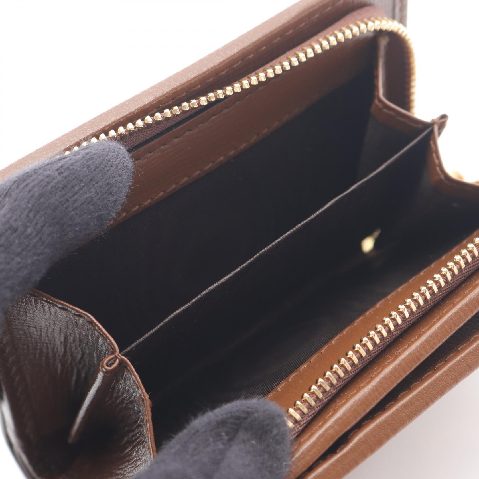 未使用 展示品 グッチ GUCCI ホースビット 1955 ウォレット 二つ折り 財布 GGスプリーム レザー ブラウン 621891 ゴールド 金具 VLP 90179302 ホースビット 1955 GGスプリーム 二つ折り財布 コンパクトウォレット