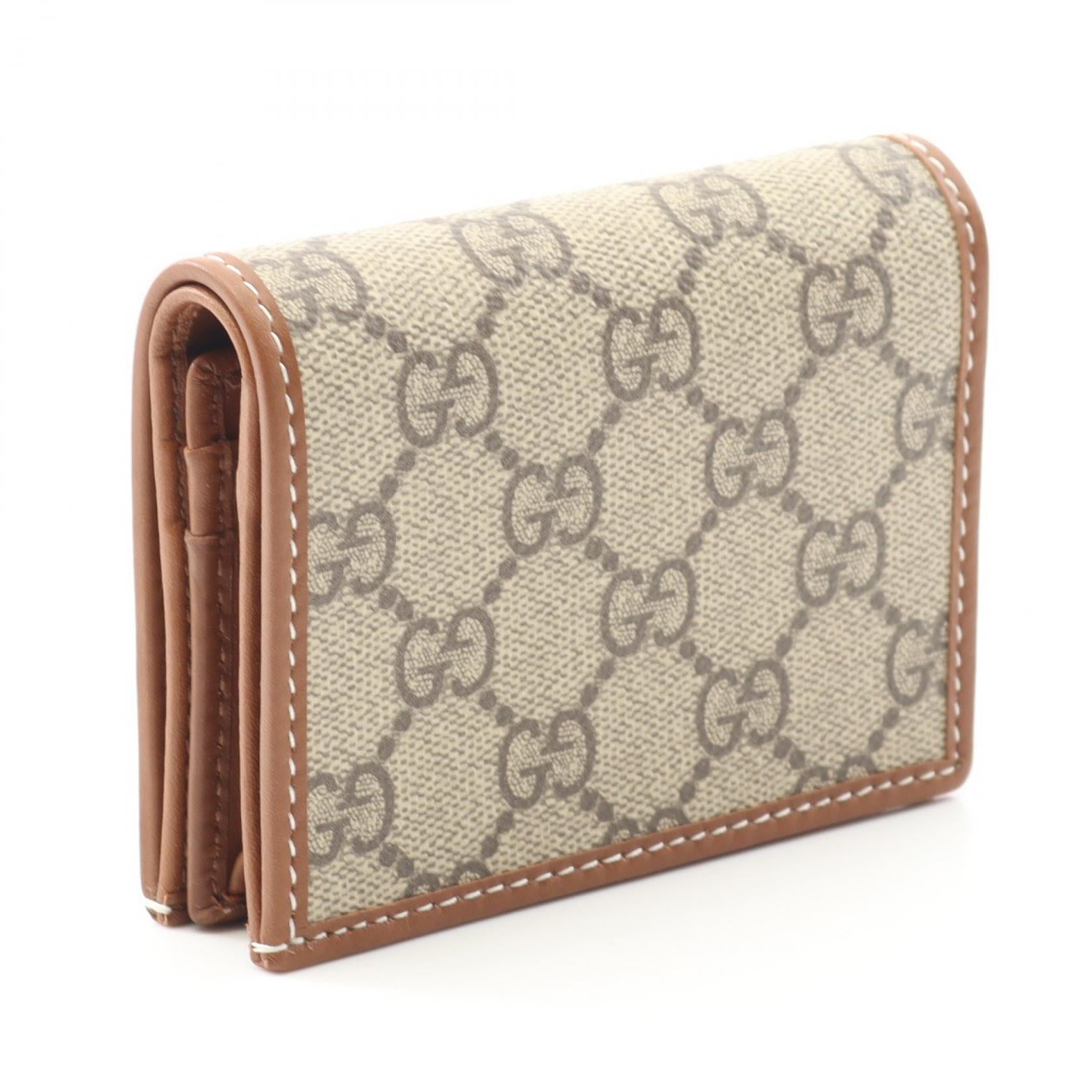 ホースビット 1955 GGスプリーム 二つ折り財布 レザー PVC ベージュ