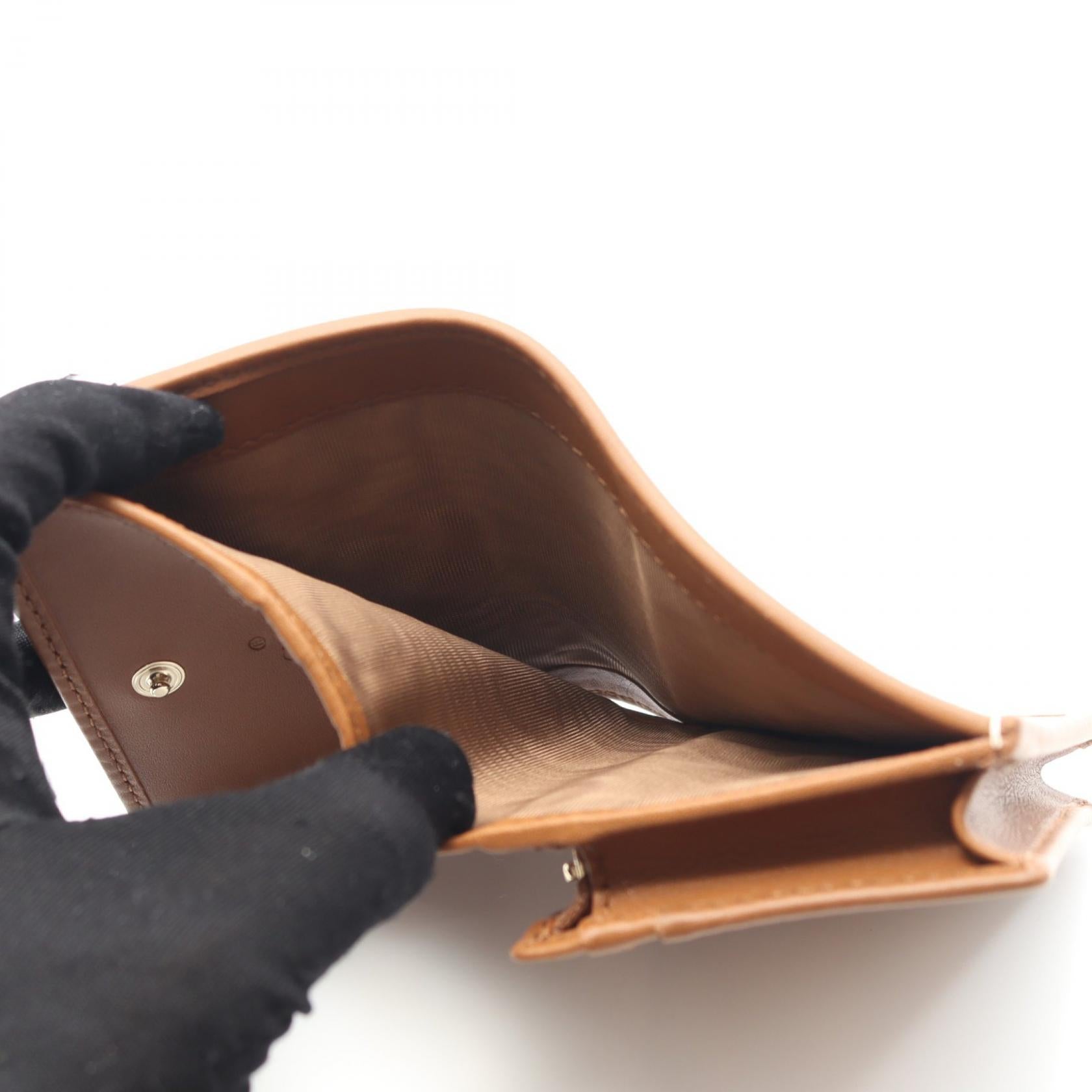 ホースビット 1955 GGスプリーム 二つ折り財布 レザー PVC ベージュ