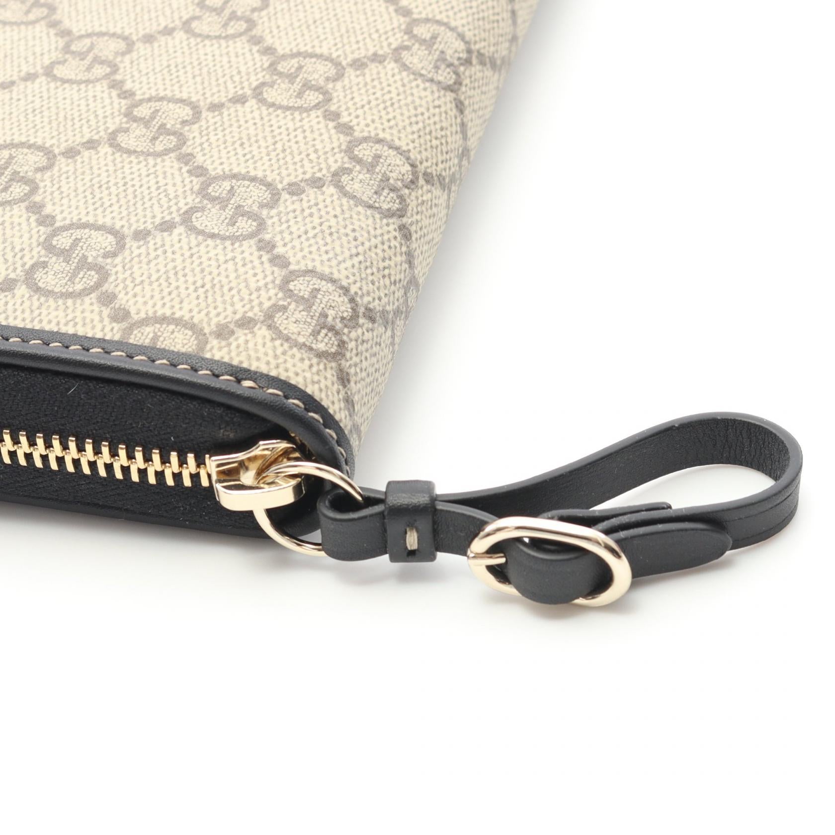 GUCCI GGロゴ 長財布 ベージュ/ブラック グッチ 財布 レディース 財布 長財布 GUCCI ロゴ ジップアラウンド
