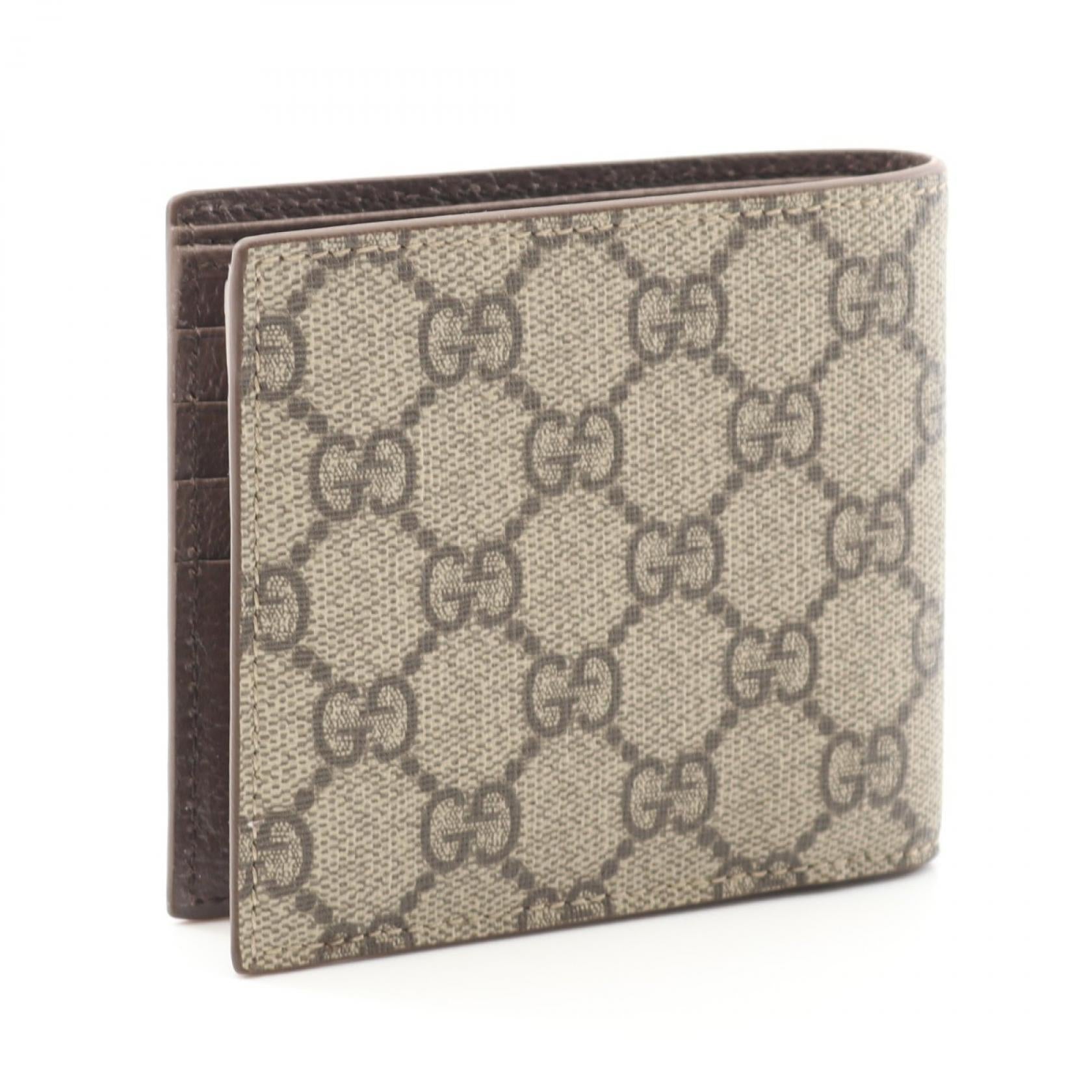 GGスプリーム コインウォレット 二つ折り財布 その他 PVC ベージュ  