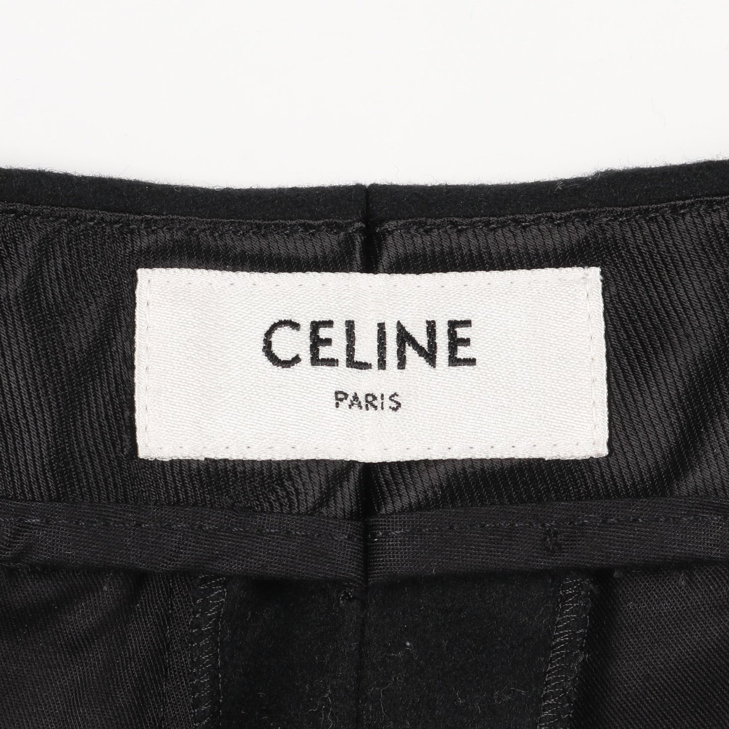 スラックス トラウザーズ ウール ブラック セリーヌ ボトムス CELINE