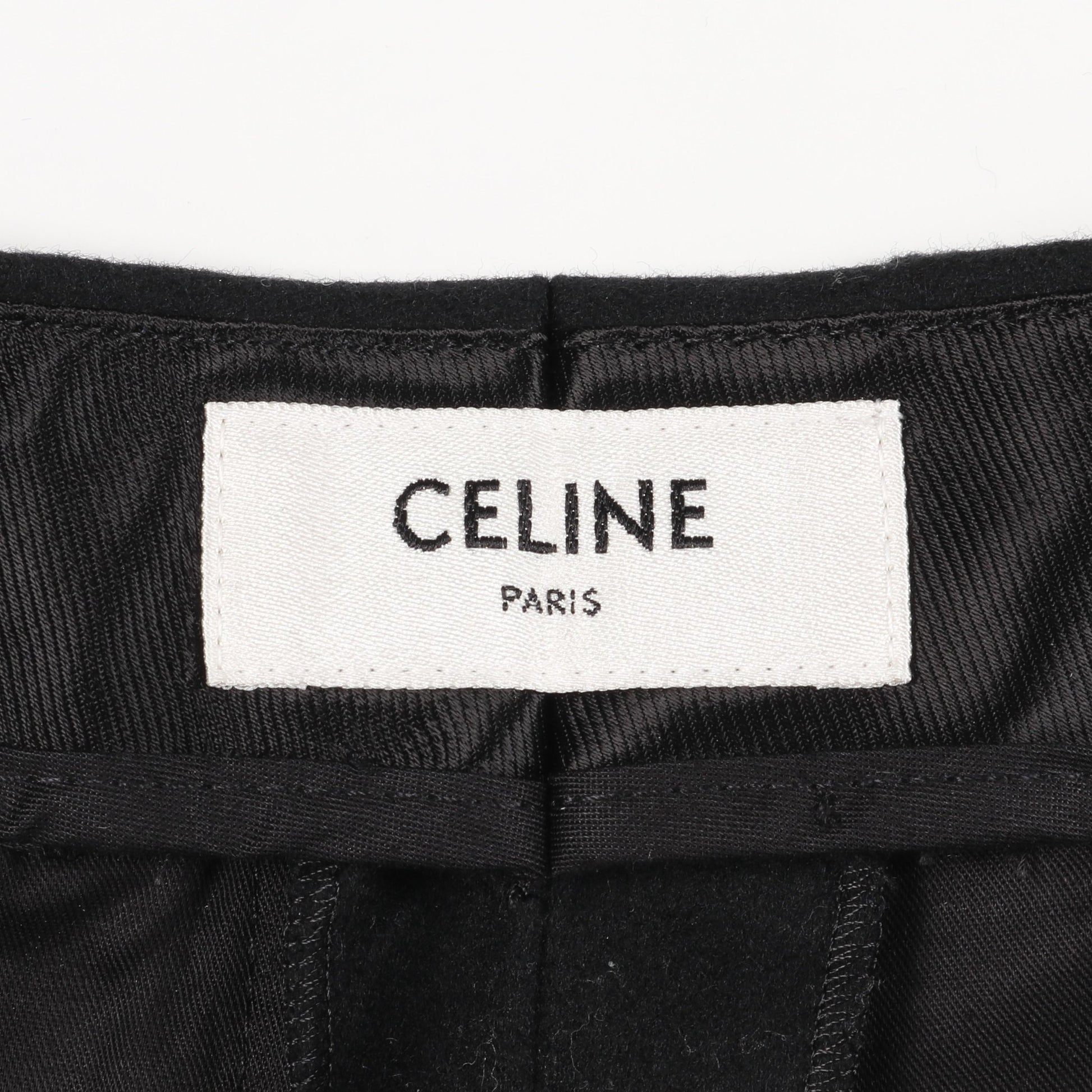 スラックス トラウザーズ ウール ブラック セリーヌ ボトムス CELINE