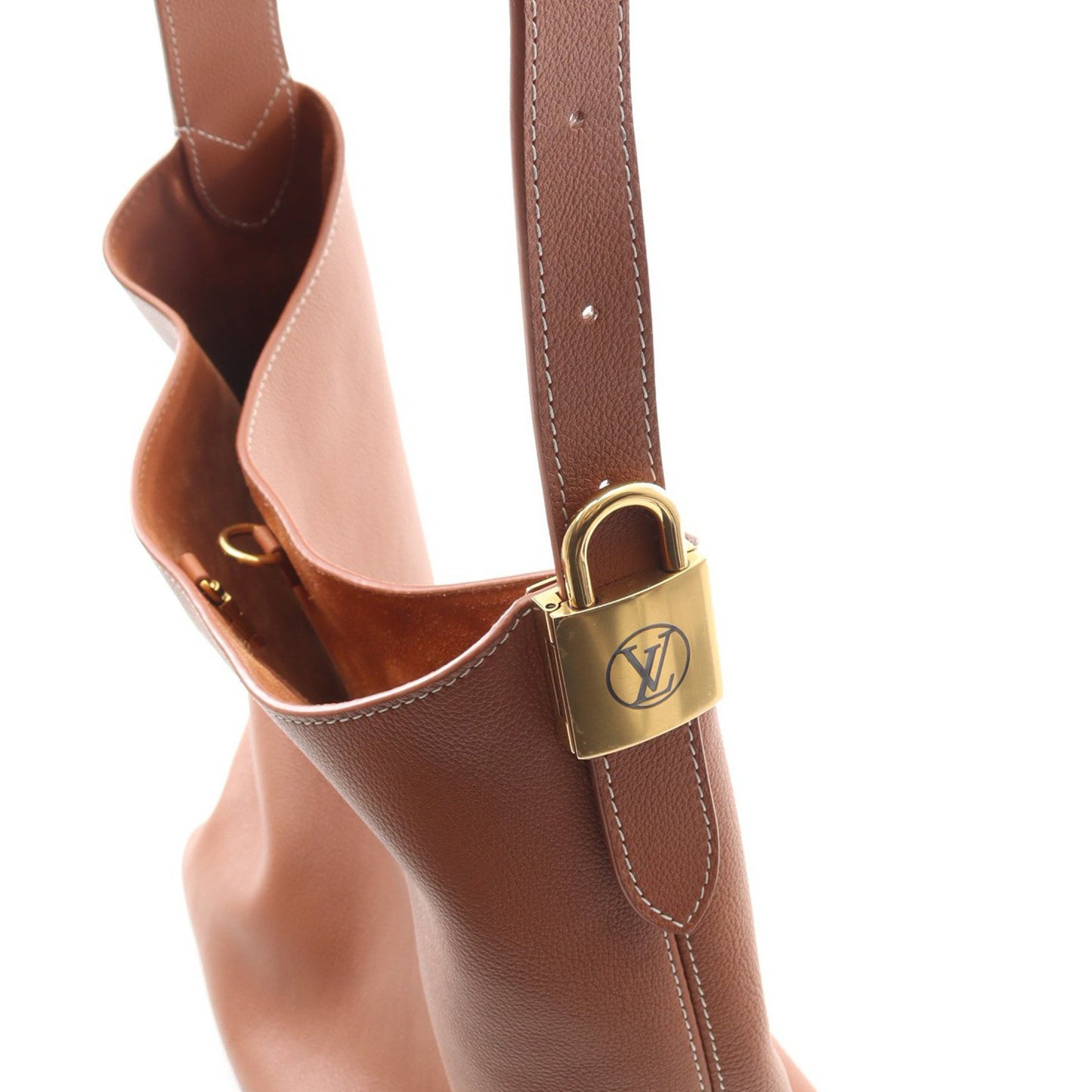 ロウキー ホーボー MM コニャック ショルダーバッグ レザー ブラウン ルイヴィトン バッグ LOUIS VUITTON