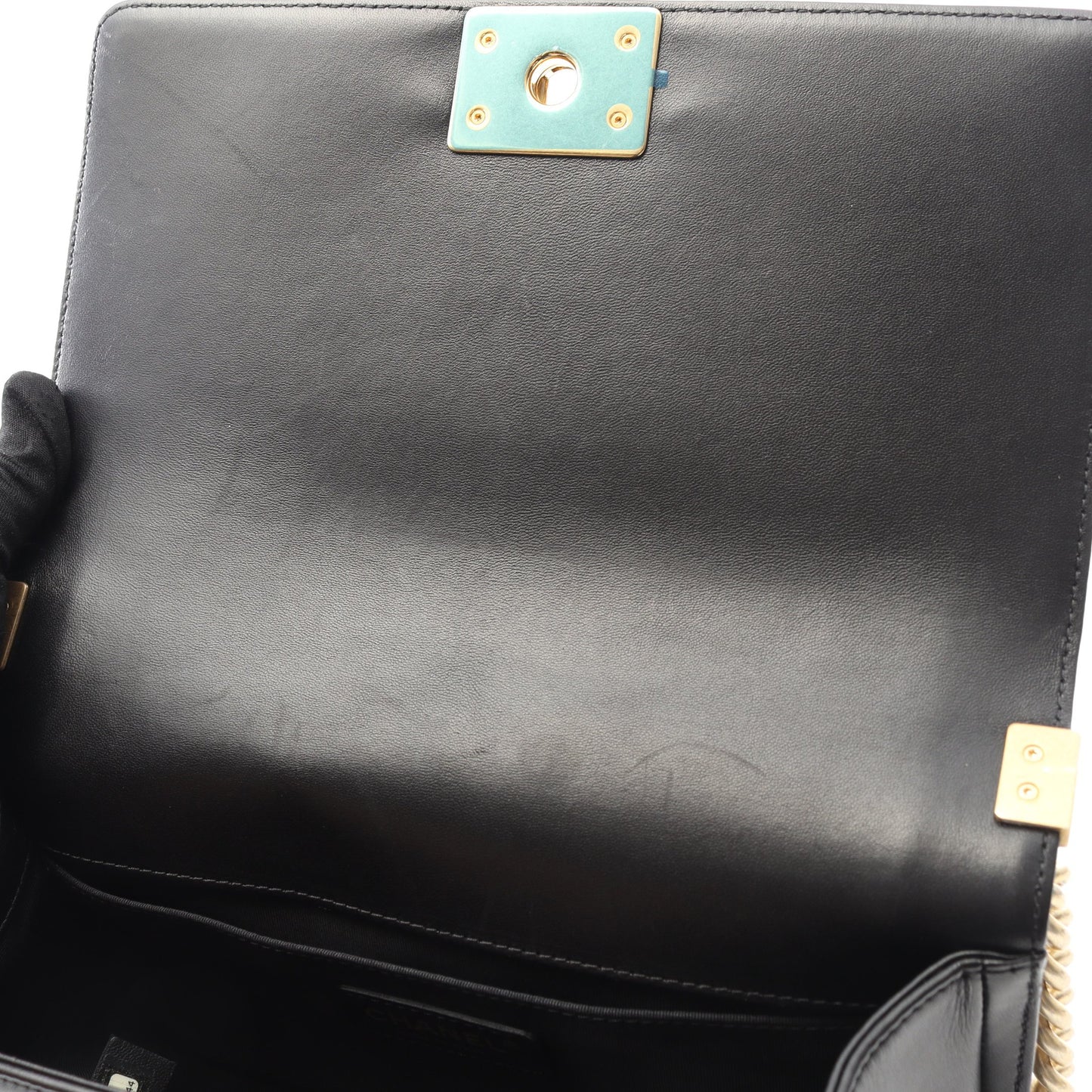 ボーイシャネル チェーンショルダーバッグ ラムスキン ブラック ゴールド金具 シャネル バッグ CHANEL