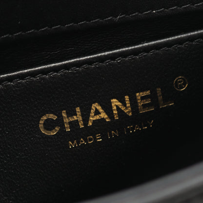 ボーイシャネル スモール チェーンショルダーバッグ ラムスキン ブラック ゴールド金具 シャネル バッグ CHANEL