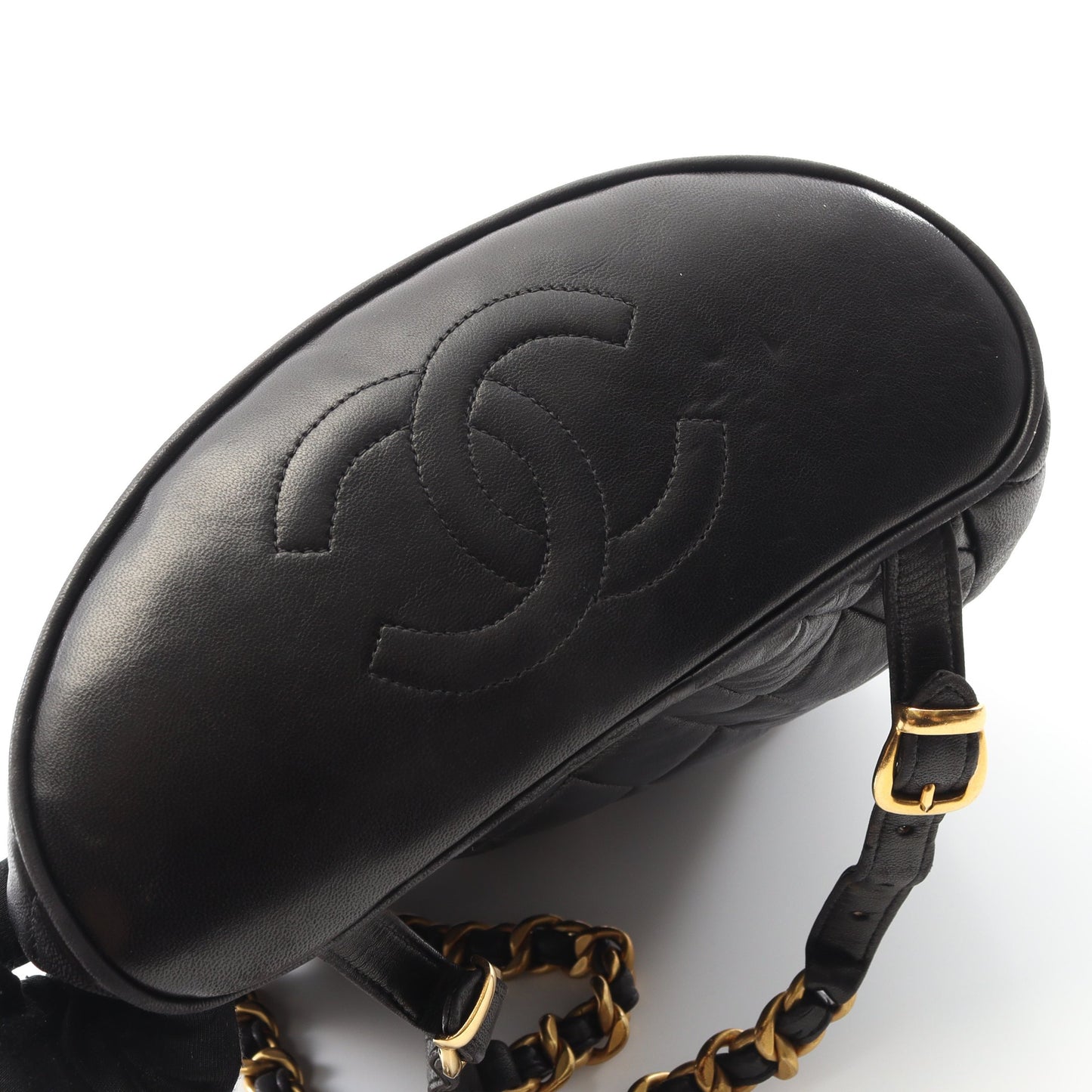 マトラッセ バックパック リュックサック ラムスキン ブラック ゴールド金具 シャネル バッグ CHANEL