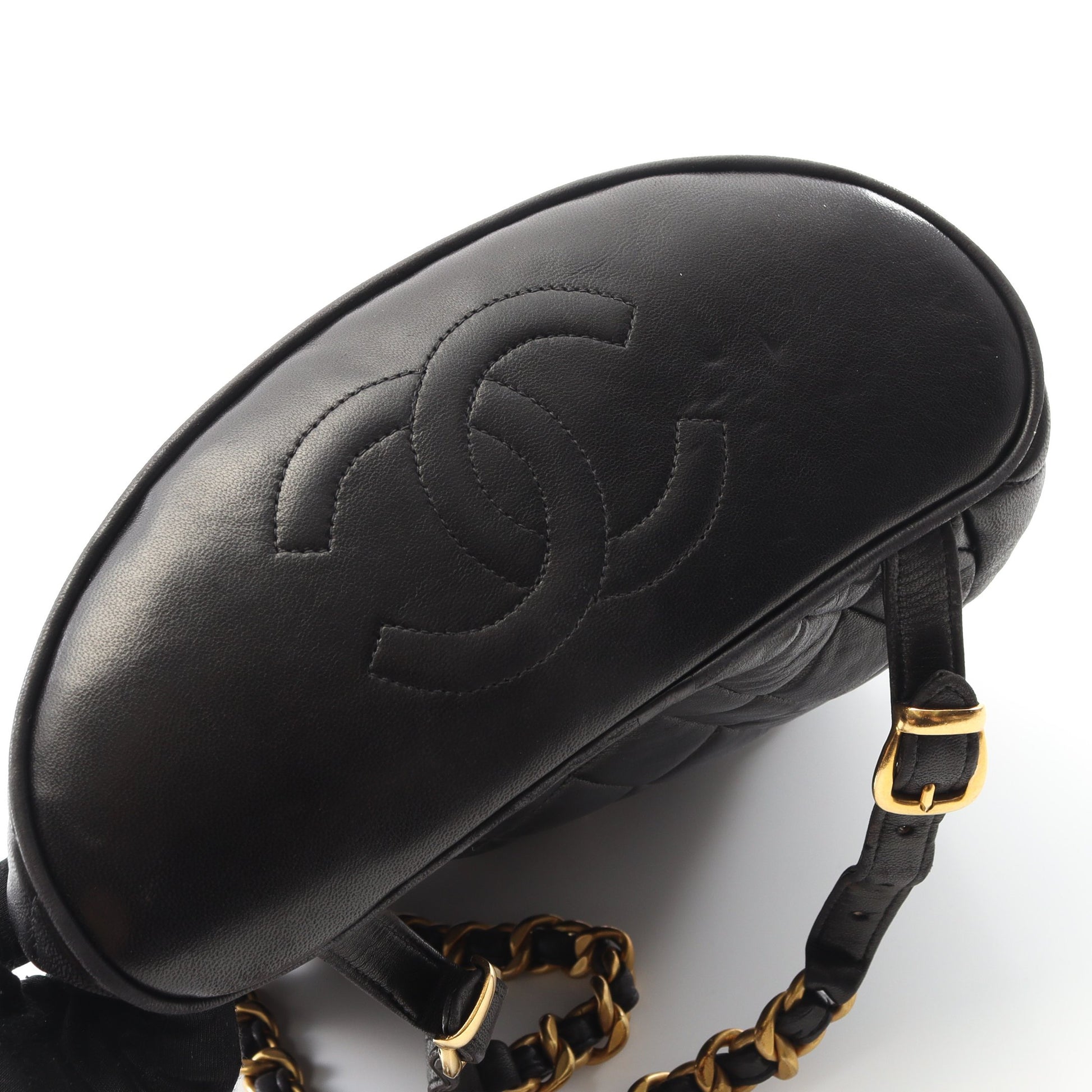 マトラッセ バックパック リュックサック ラムスキン ブラック ゴールド金具 シャネル バッグ CHANEL