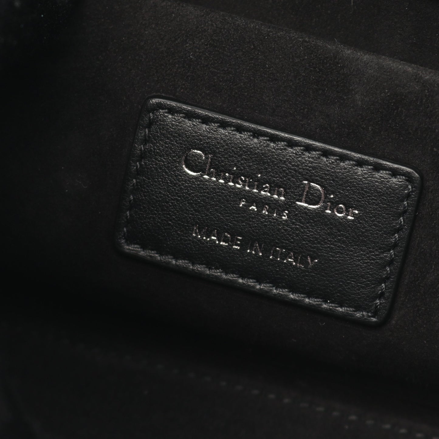 LADY D-JOY ミディアム ハンドバッグ キャンバス ブラック ビーズ 3WAY クリスチャンディオール バッグ Christian Dior