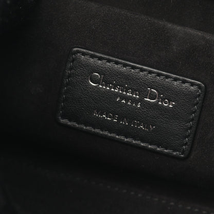 LADY D-JOY ミディアム ハンドバッグ キャンバス ブラック ビーズ 3WAY クリスチャンディオール バッグ Christian Dior
