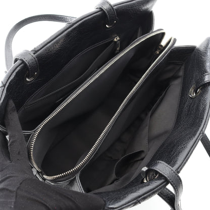 オンザロード キルティング ボーリングバッグ ショルダーバッグ トートバッグ レザー ブラック シルバー金具 シャネル バッグ CHANEL