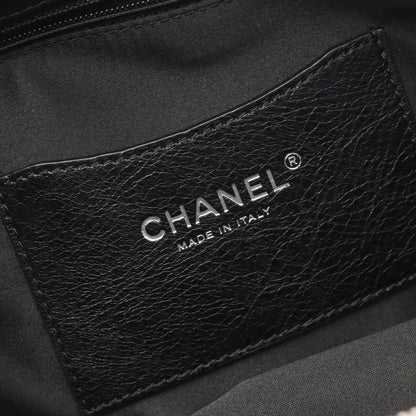 オンザロード キルティング ボーリングバッグ ショルダーバッグ トートバッグ レザー ブラック シルバー金具 シャネル バッグ CHANEL