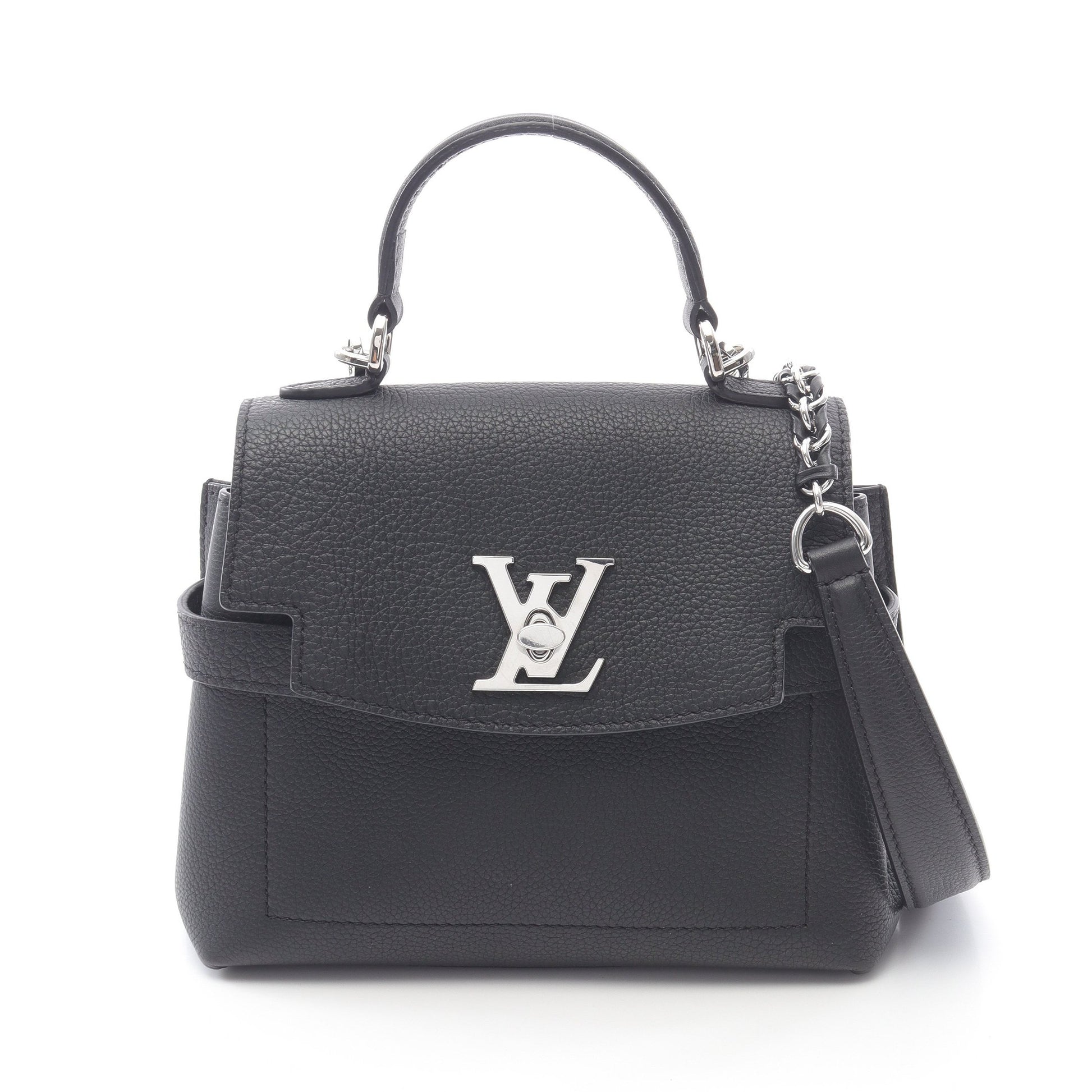 ロックミー エヴァーミニ ハンドバッグ レザー ブラック 2WAY ルイヴィトン バッグ LOUIS VUITTON