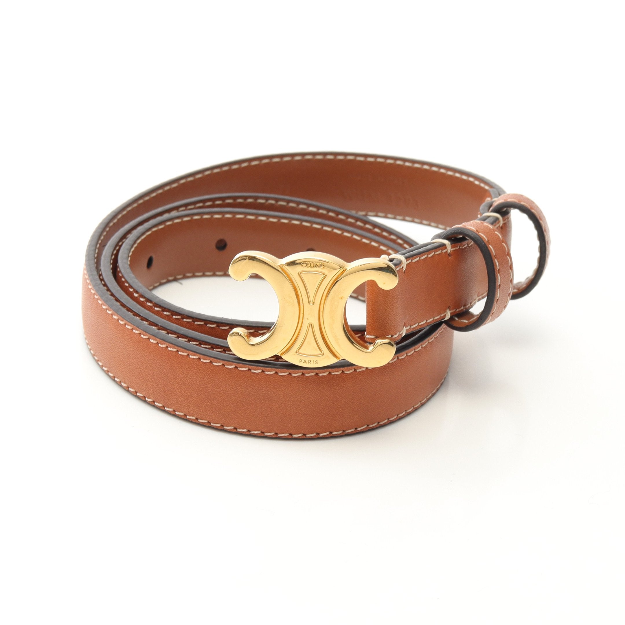 CELINEトリオンフベルト トリオンフ ベルト レザー ブラック