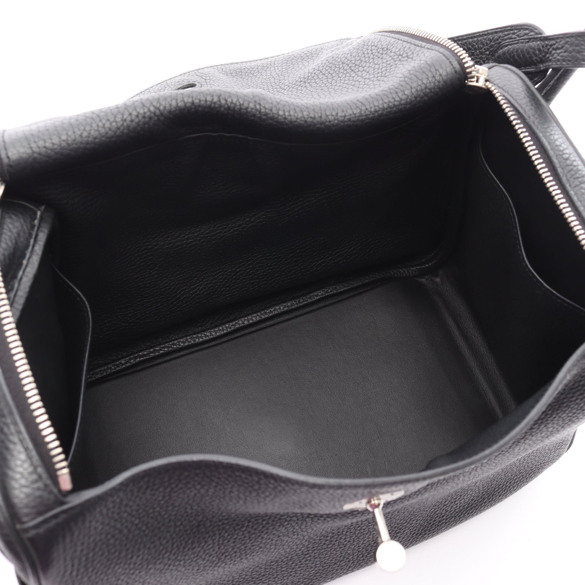 リンディ30 ショルダーバッグ トリヨンクレマンス ブラック シルバー金具 C刻印 エルメス バッグ HERMES