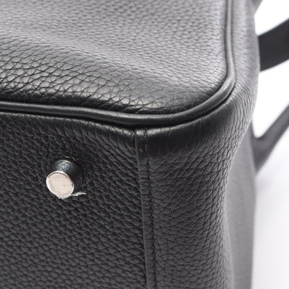 リンディ30 ショルダーバッグ トリヨンクレマンス ブラック シルバー金具 C刻印 エルメス バッグ HERMES