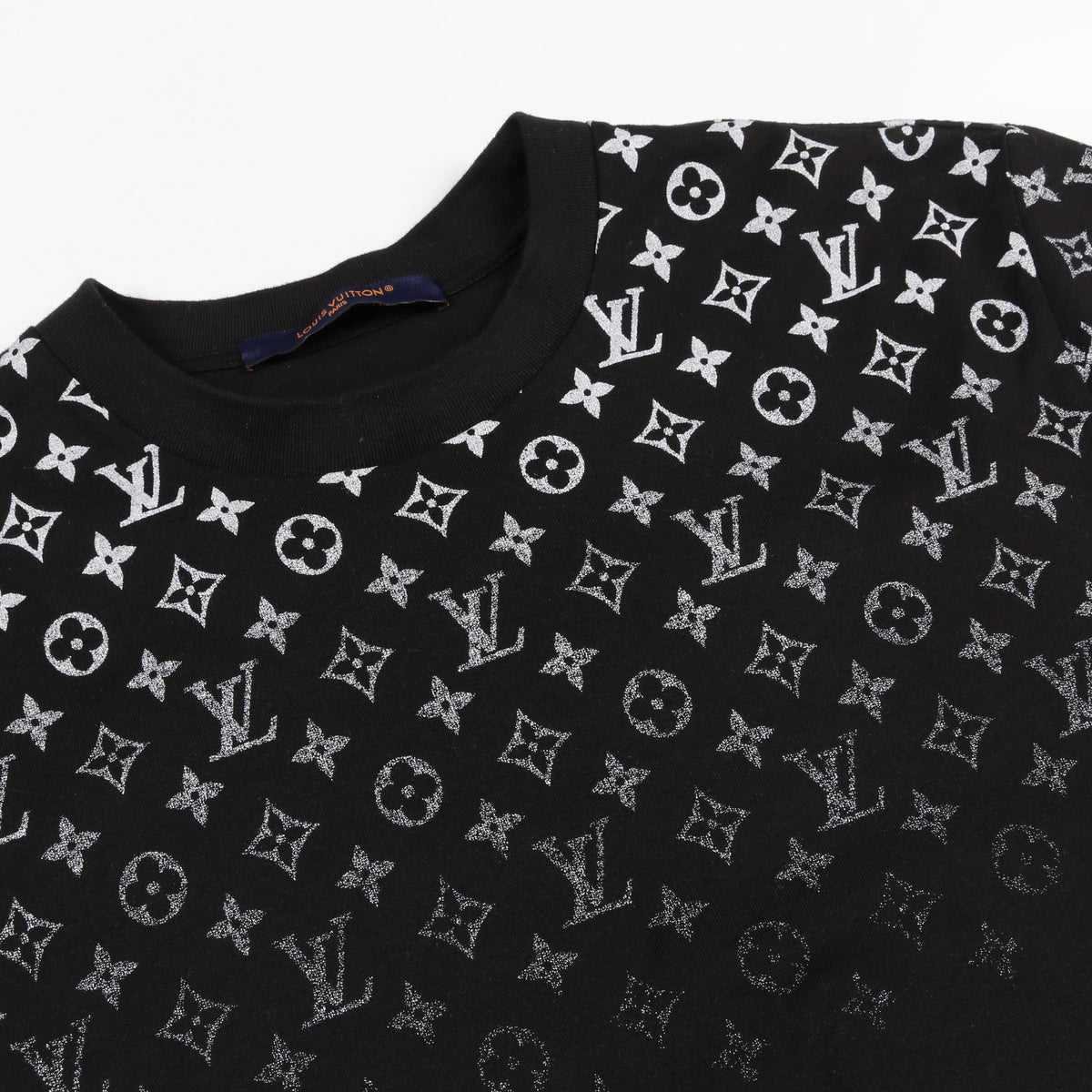 モノグラムグラディエント Tシャツ クルーネック 半袖 コットン 