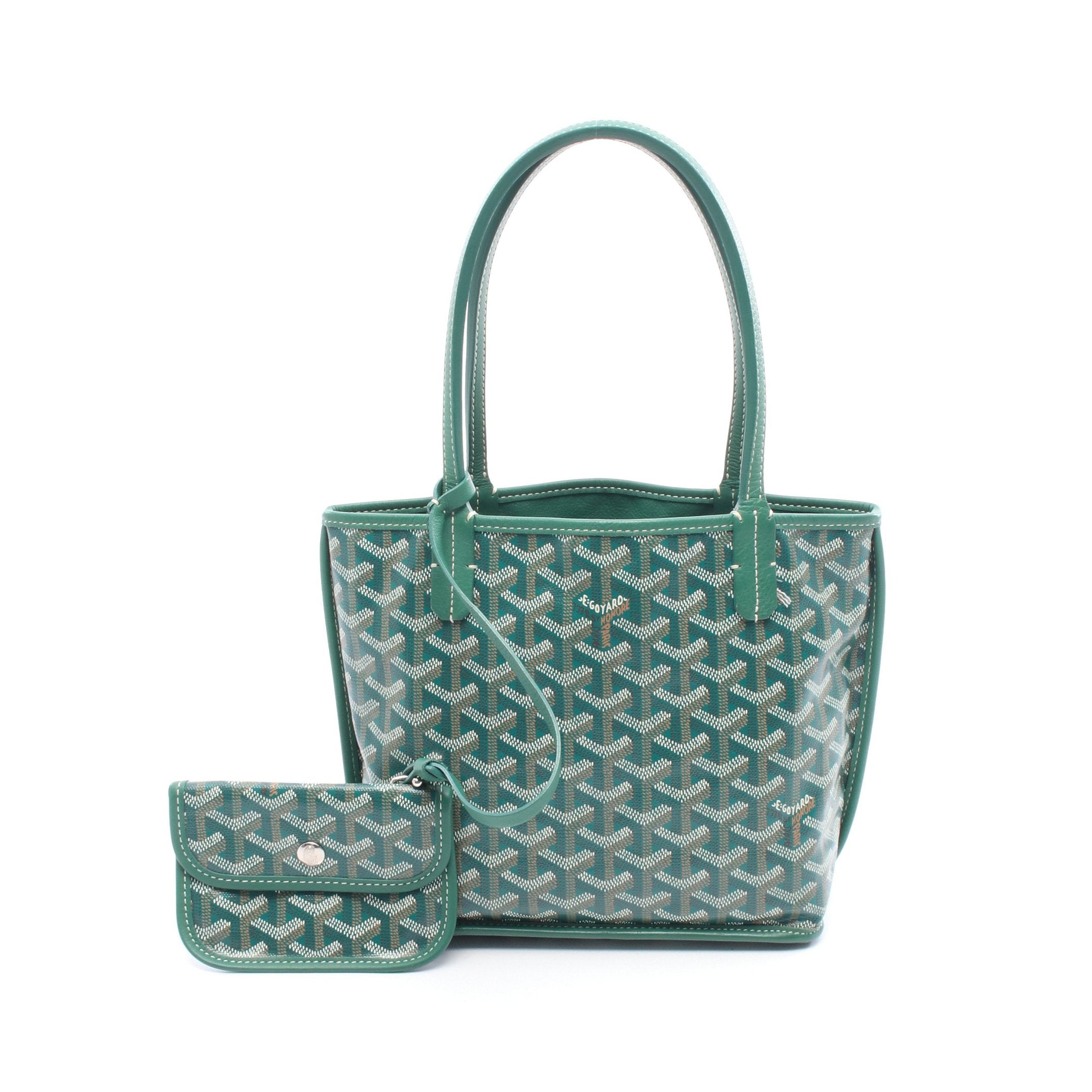 Goyard グリーン トートバッグ GOYARD ゴヤール トートバッグ 訳あり Goyard グリーン トートバッグ GOYARD ゴヤール トートバッグ 訳あり