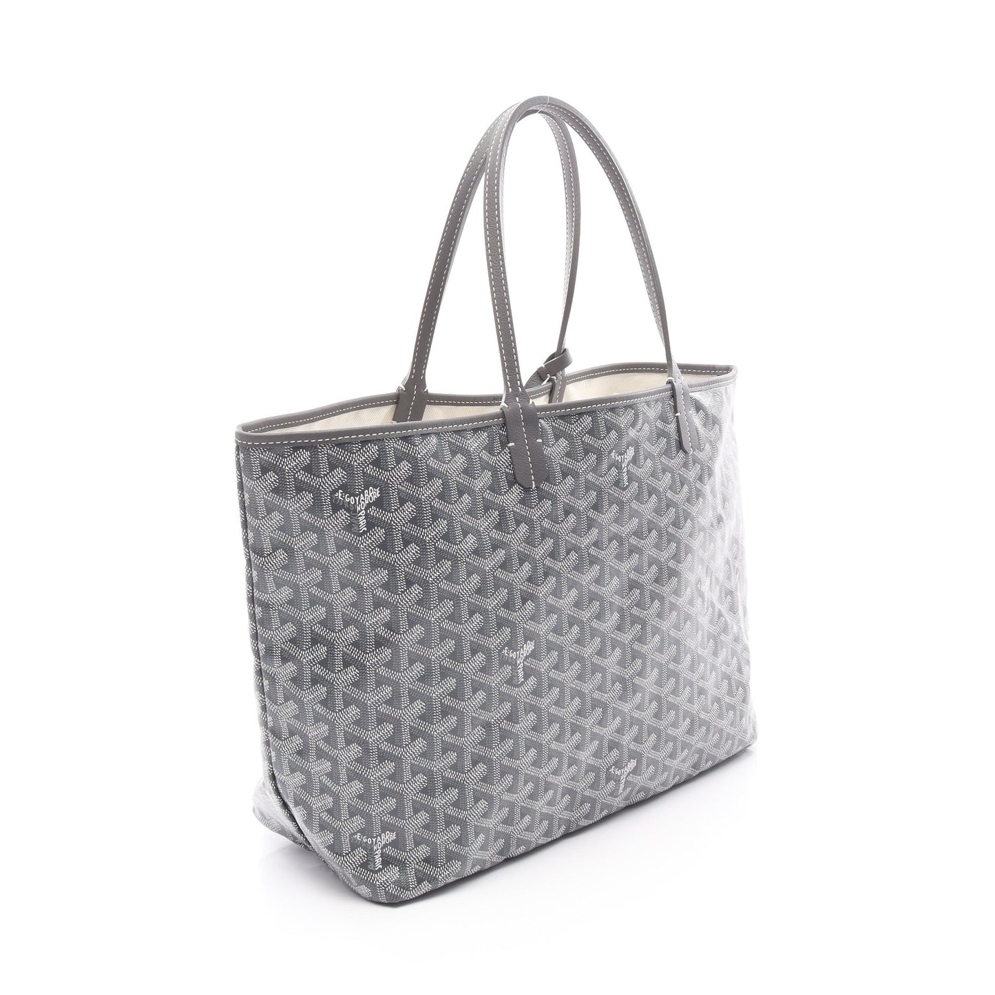 サンルイPM ハンドバッグ トートバッグ コーティングキャンバス レザー グレー マルチカラー ゴヤール バッグ GOYARD