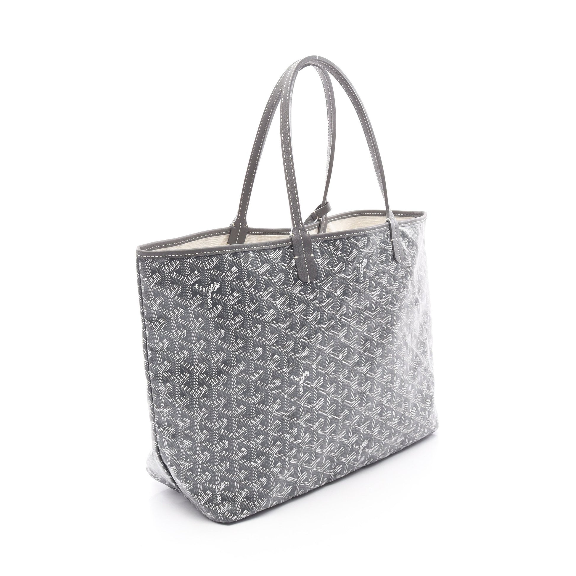 サンルイPM ハンドバッグ トートバッグ コーティングキャンバス レザー グレー マルチカラー ゴヤール バッグ GOYARD
