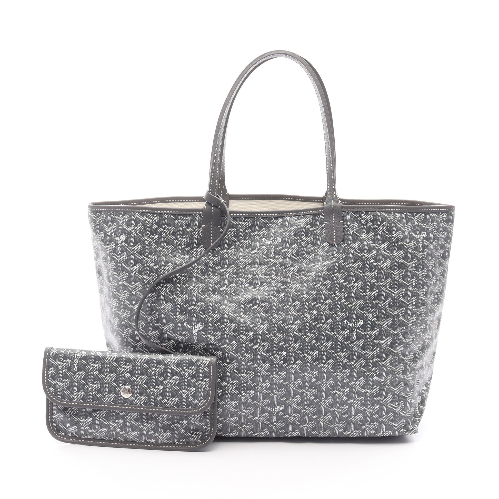 サンルイPM ハンドバッグ トートバッグ コーティングキャンバス レザー グレー マルチカラー ゴヤール バッグ GOYARD