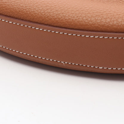 アルソン スリム ゴールド ショルダーバッグ トゴ ブラウン シルバー金具 K刻印 エルメス バッグ HERMES