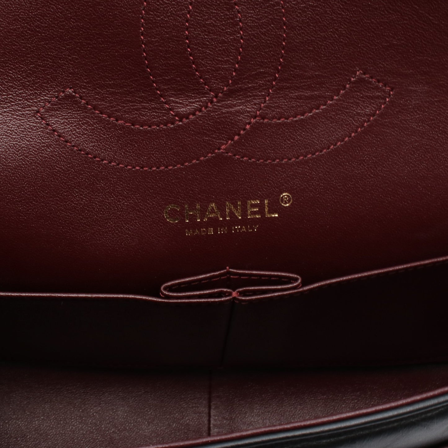 2.55 マトラッセ Wフラップ Wチェーンショルダーバッグ レザー ブラック ゴールド金具 シャネル バッグ CHANEL