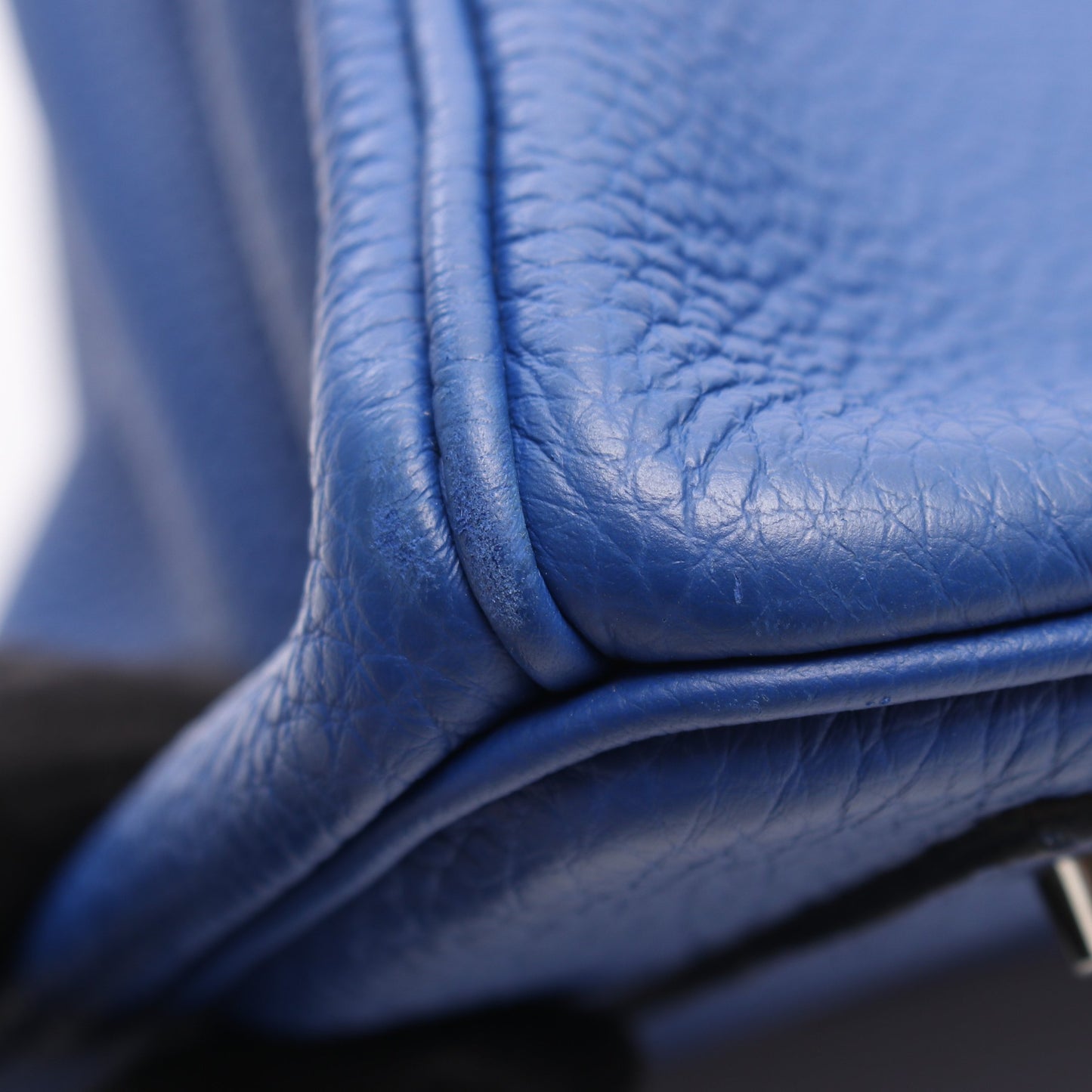 バーキン40 ブルーロワイヤル ハンドバッグ トゴ ブルー シルバー金具 U刻印 エルメス バッグ HERMES