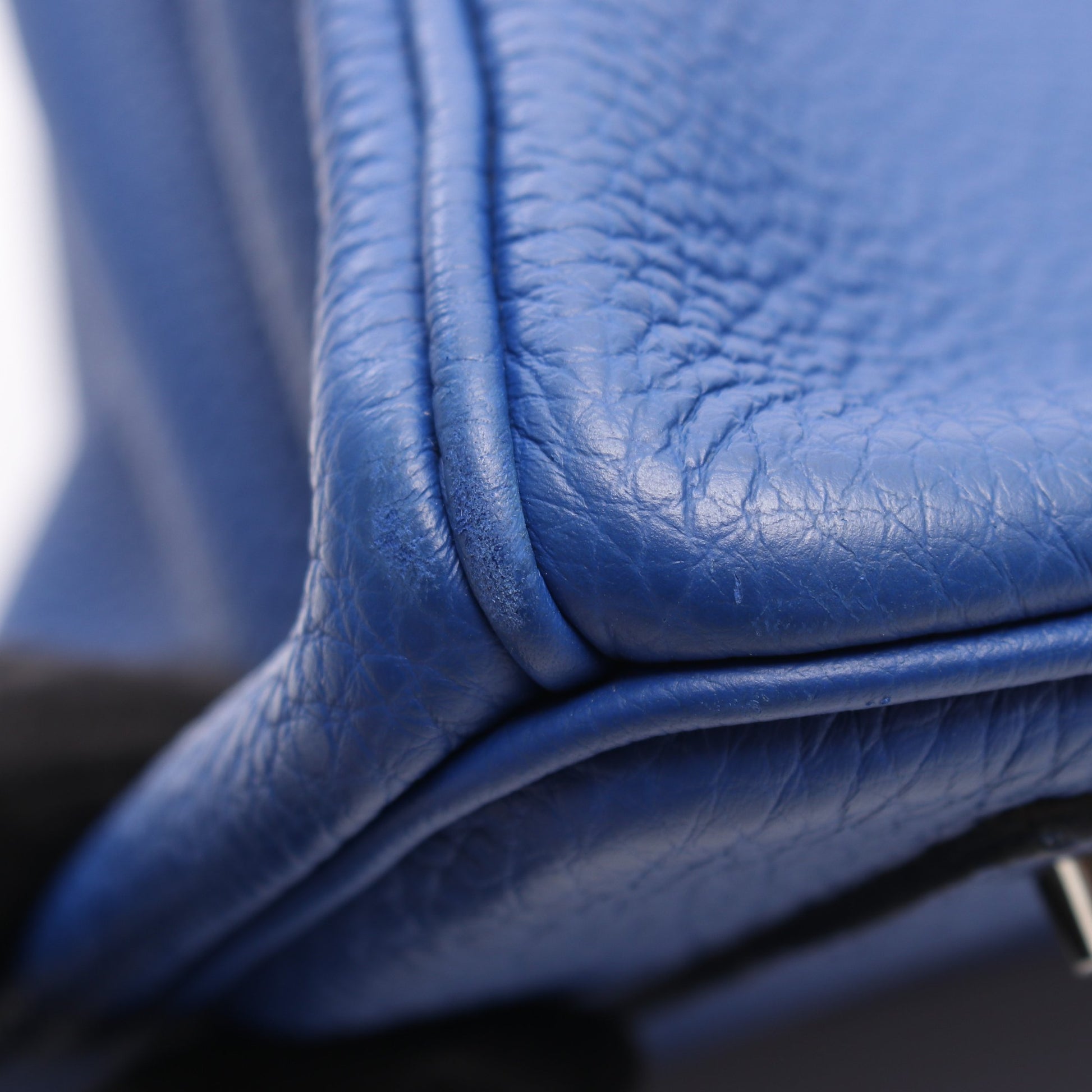 バーキン40 ブルーロワイヤル ハンドバッグ トゴ ブルー シルバー金具 U刻印 エルメス バッグ HERMES