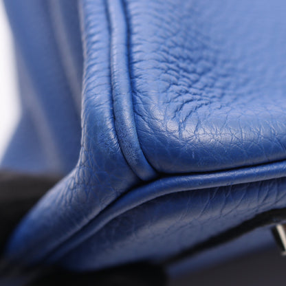 バーキン40 ブルーロワイヤル ハンドバッグ トゴ ブルー シルバー金具 U刻印 エルメス バッグ HERMES