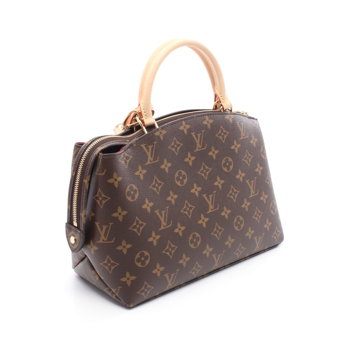 プティ パレPM モノグラム ハンドバッグ PVC レザー ブラウン 2WAY ルイヴィトン バッグ LOUIS VUITTON