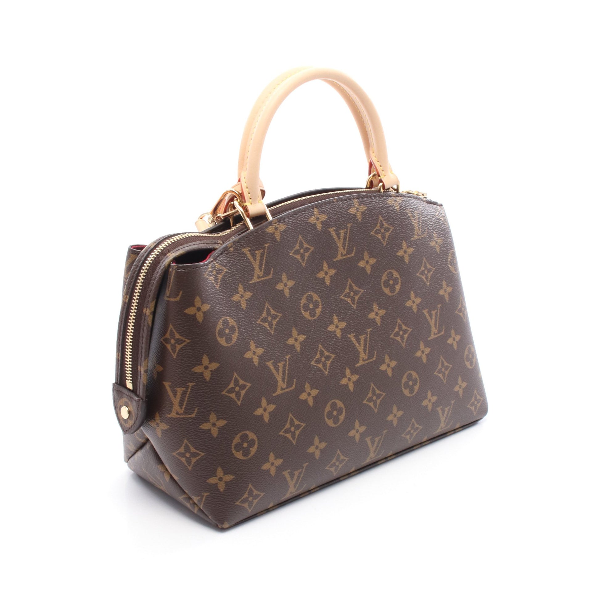 プティ パレPM モノグラム ハンドバッグ PVC レザー ブラウン 2WAY ルイヴィトン バッグ LOUIS VUITTON