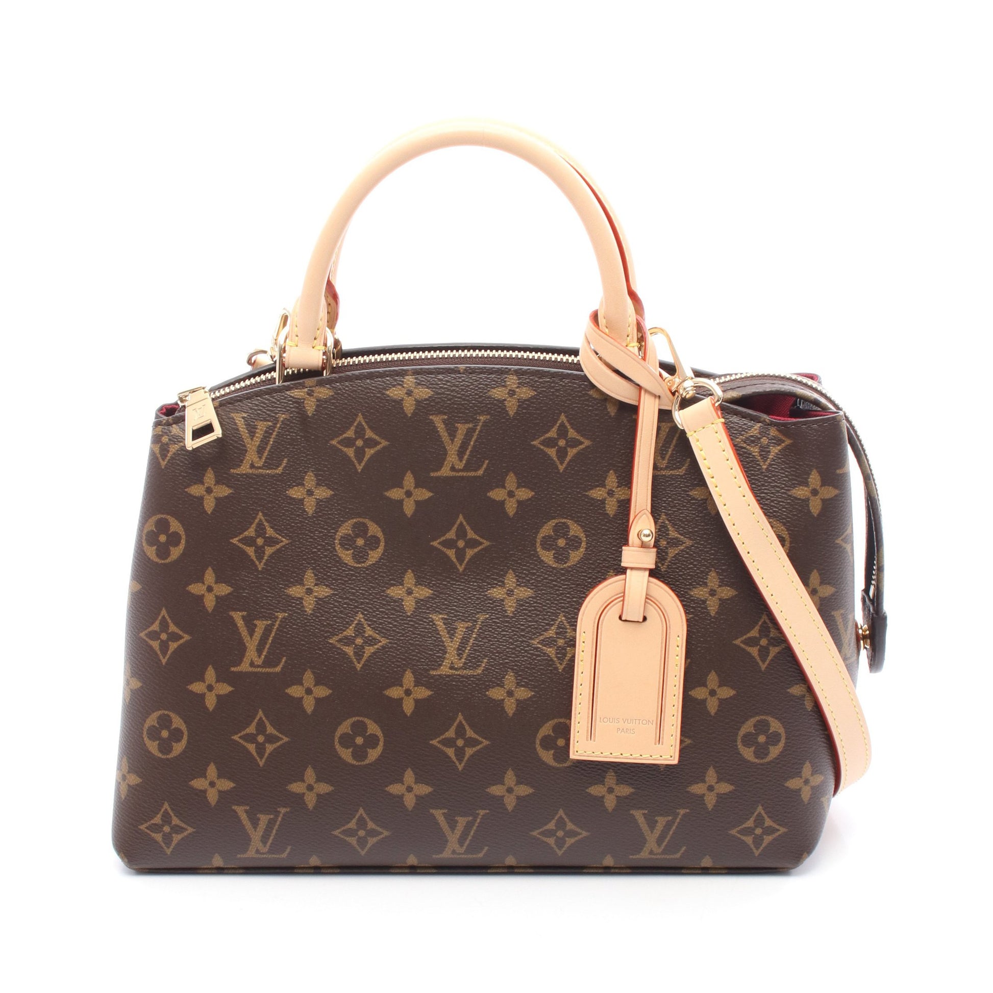 プティ パレPM モノグラム ハンドバッグ PVC レザー ブラウン 2WAY ルイヴィトン バッグ LOUIS VUITTON