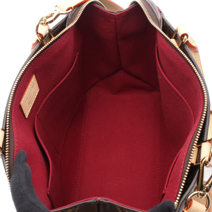 プティ パレPM モノグラム ハンドバッグ PVC レザー ブラウン 2WAY ルイヴィトン バッグ LOUIS VUITTON
