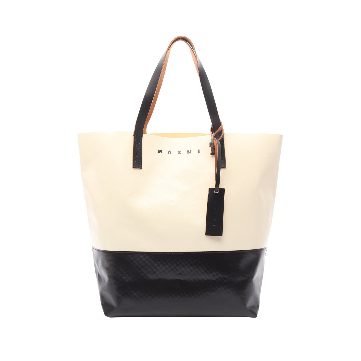 TRIBECA トライベッカ ショルダーバッグ トートバッグ PVC レザー オフホワイト ブラック マルニ バッグ MARNI