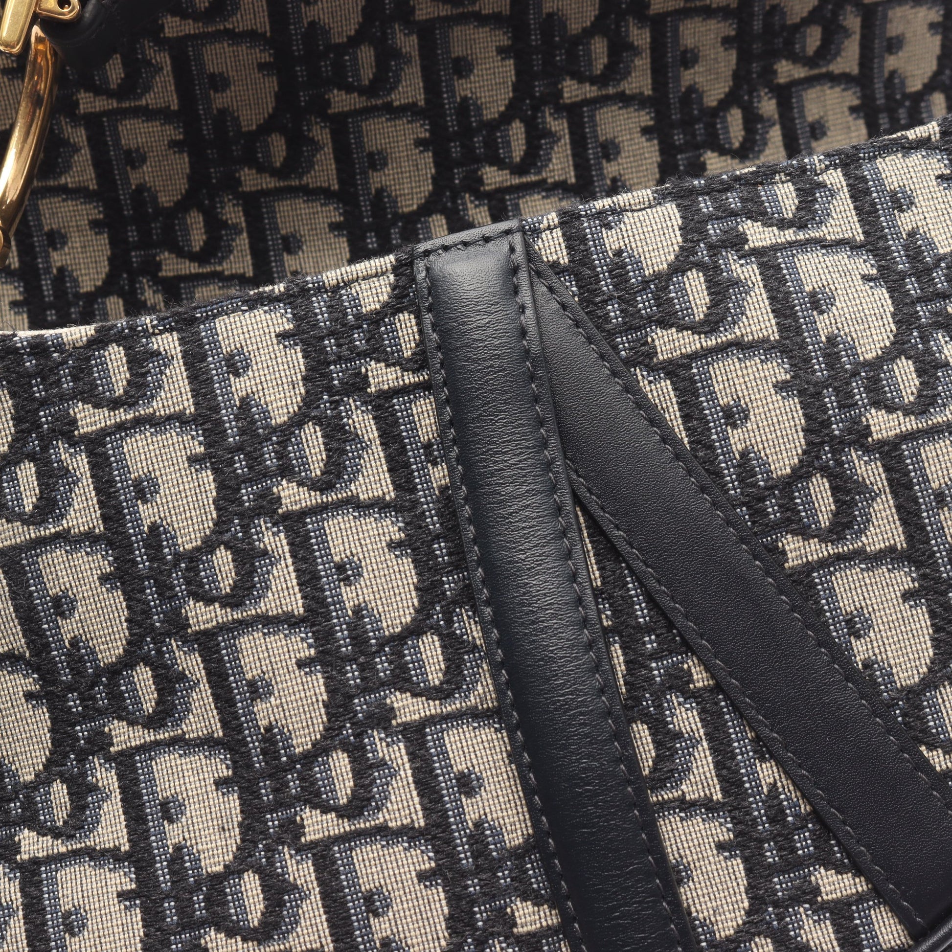 SADDLE サドル オブリーク ハンドバッグ キャンバス レザー ネイビー ベージュ クリスチャンディオール バッグ Christian Dior