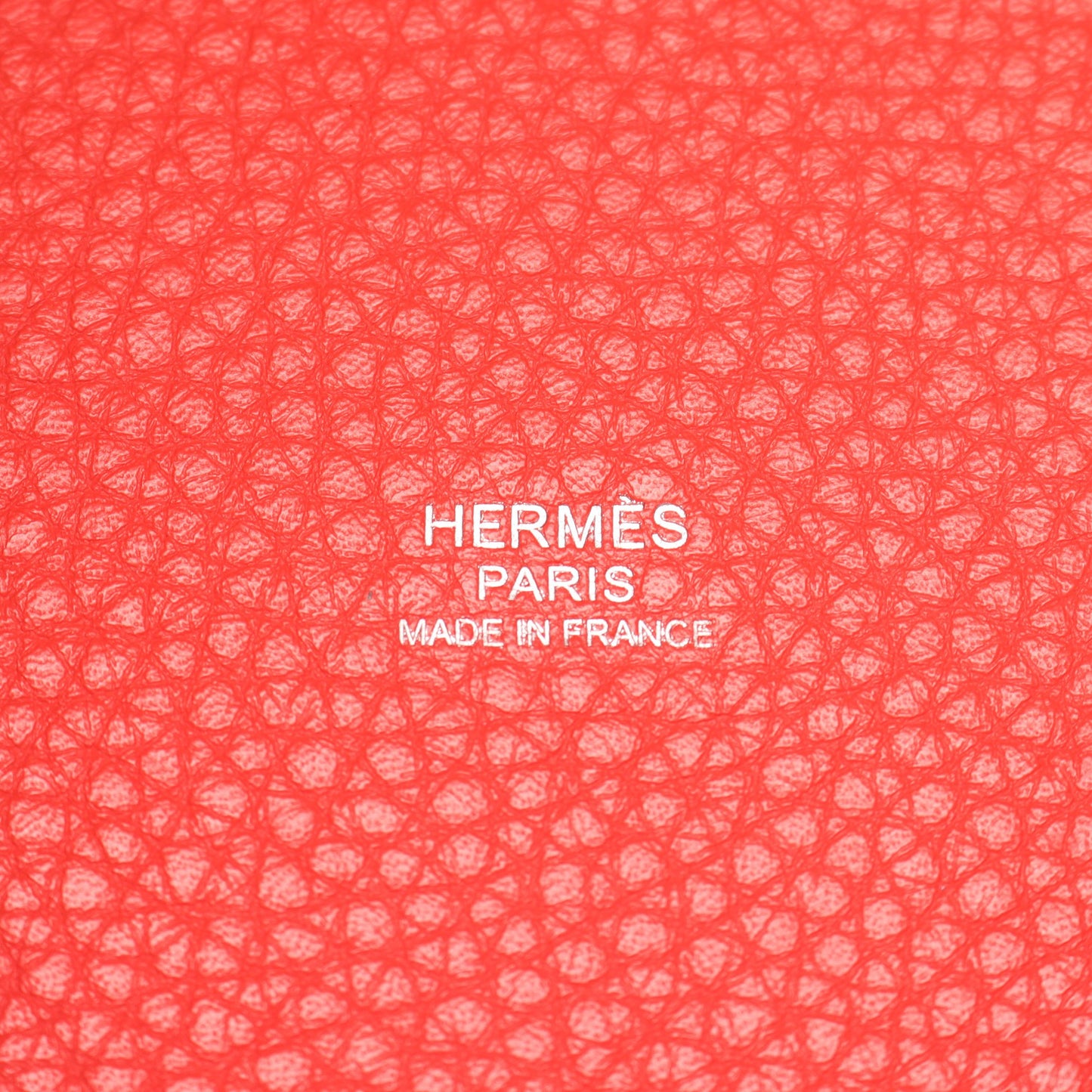 ピコタンロックMM ルージュピヴォワンヌ ハンドバッグ トリヨンクレマンス レッド シルバー金具 T刻印 エルメス バッグ HERMES
