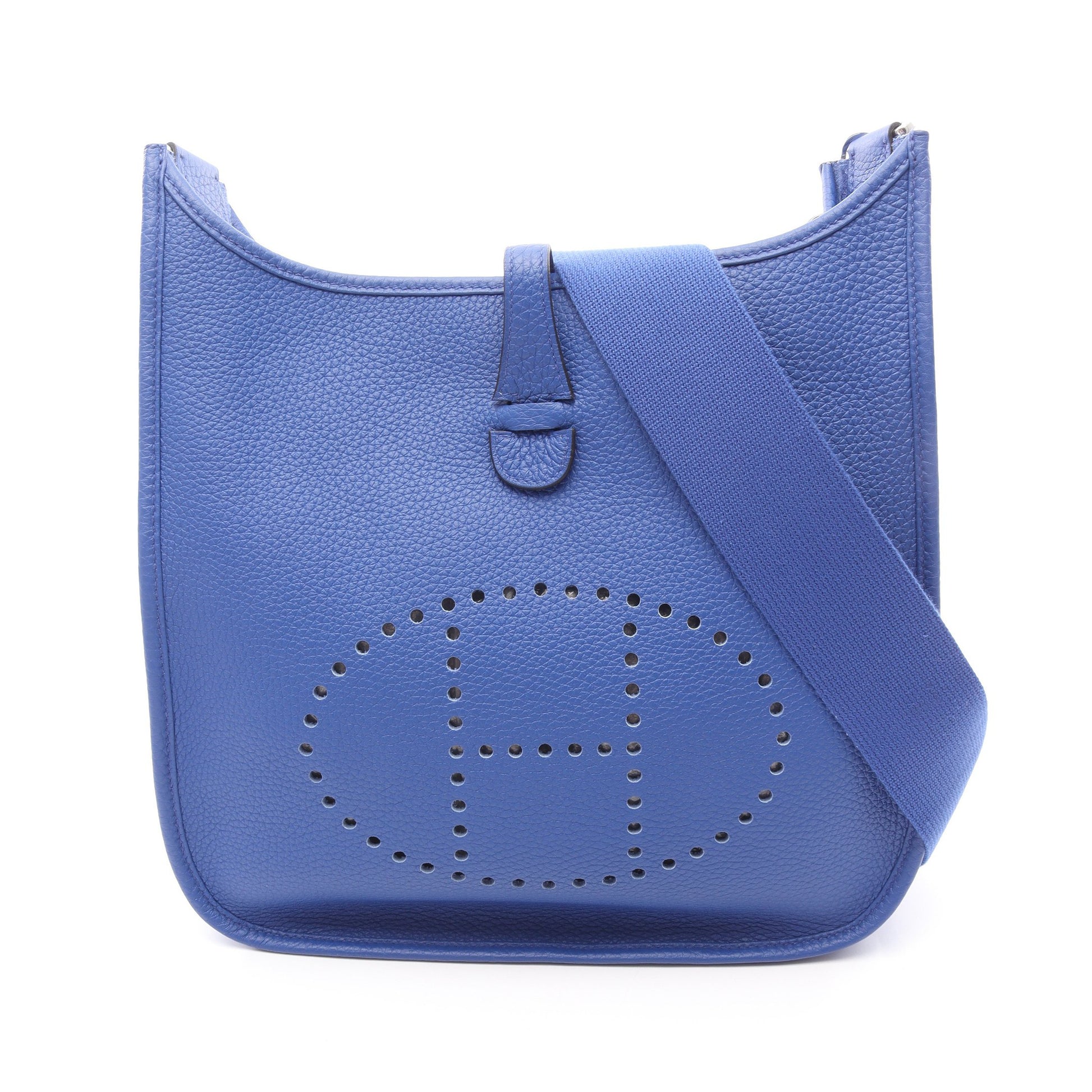 エヴリン 3 トロワ PM ブルーロワイヤル ショルダーバッグ トリヨンクレマンス ブルー シルバー金具 U刻印 エルメス バッグ HERMES