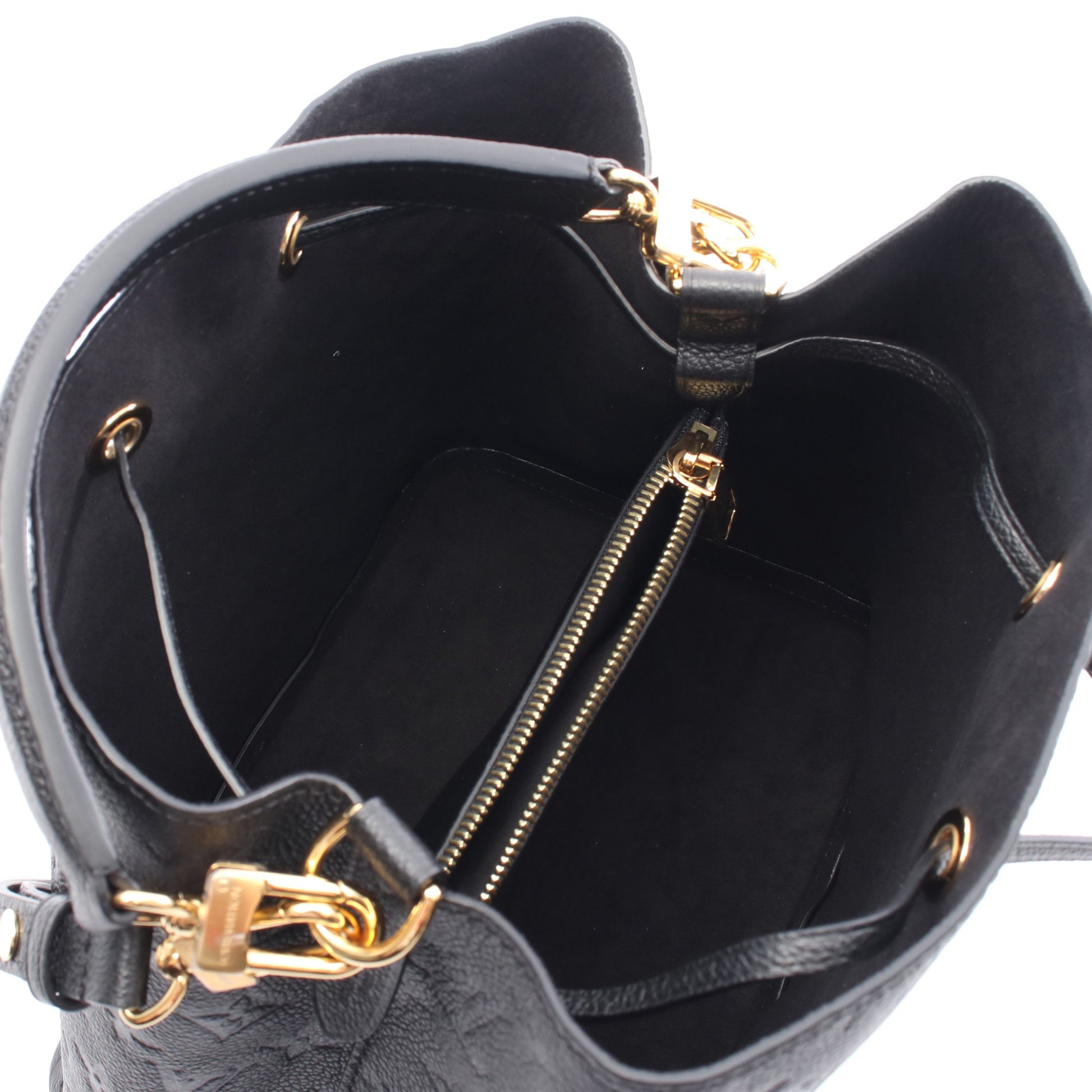 ネオノエ モノグラムアンプラント ノワール ハンドバッグ レザー ブラック 2WAY ルイヴィトン バッグ LOUIS VUITTON