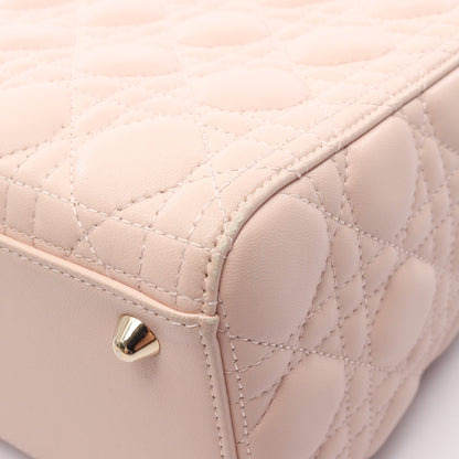 レディディオール ラージ カナージュ ハンドバッグ レザー ライトピンク 2WAY クリスチャンディオール バッグ Christian Dior