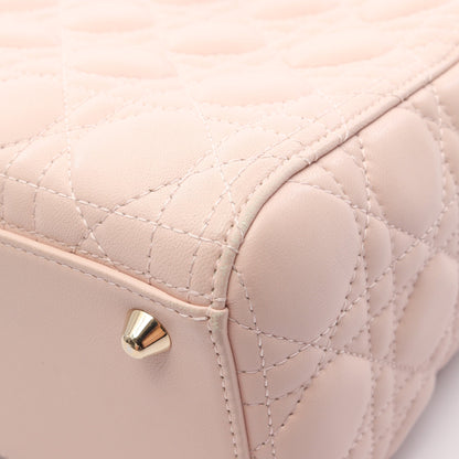 レディディオール ラージ カナージュ ハンドバッグ レザー ライトピンク 2WAY クリスチャンディオール バッグ Christian Dior