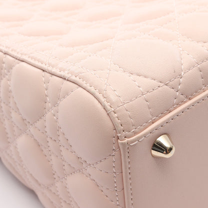 レディディオール ラージ カナージュ ハンドバッグ レザー ライトピンク 2WAY クリスチャンディオール バッグ Christian Dior