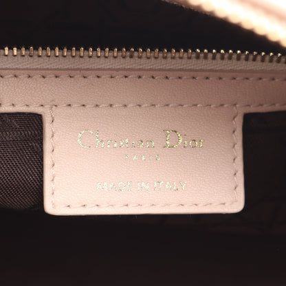 レディディオール ラージ カナージュ ハンドバッグ レザー ライトピンク 2WAY クリスチャンディオール バッグ Christian Dior