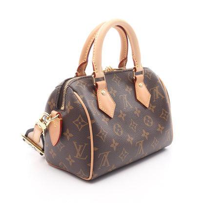 スピーディ バンドリエール20 モノグラム ハンドバッグ PVC レザー ブラウン 2WAY ルイヴィトン バッグ LOUIS VUITTON