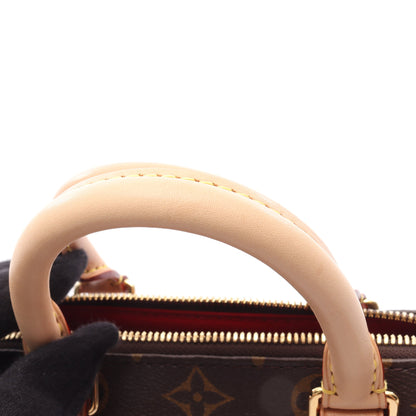 スピーディ バンドリエール20 モノグラム ハンドバッグ PVC レザー ブラウン 2WAY ルイヴィトン バッグ LOUIS VUITTON