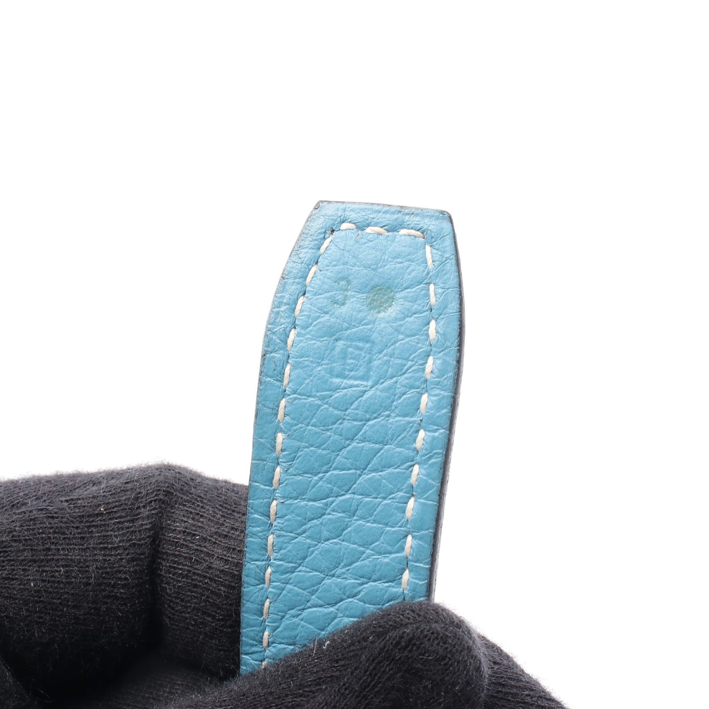 フロンティエール ブルージーン ボストンバッグ トリヨンクレマンス ライトブルー シルバー金具 □B刻印 エルメス バッグ HERMES