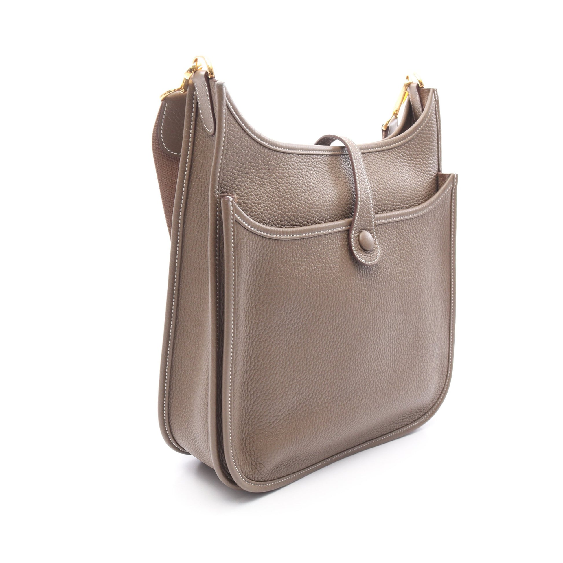 エヴリン 3 トロワ PM ショルダーバッグ トリヨンクレマンス グレーブラウン ゴールド金具 B刻印 エルメス バッグ HERMES