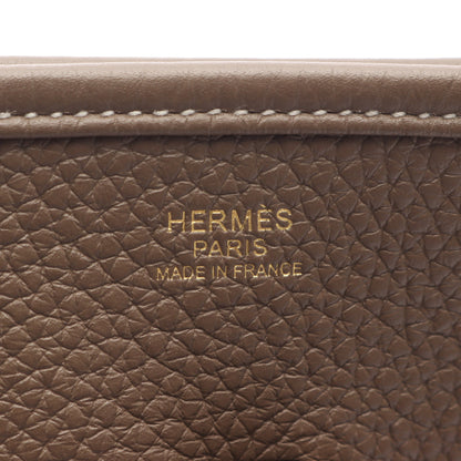 エヴリン 3 トロワ PM ショルダーバッグ トリヨンクレマンス グレーブラウン ゴールド金具 B刻印 エルメス バッグ HERMES