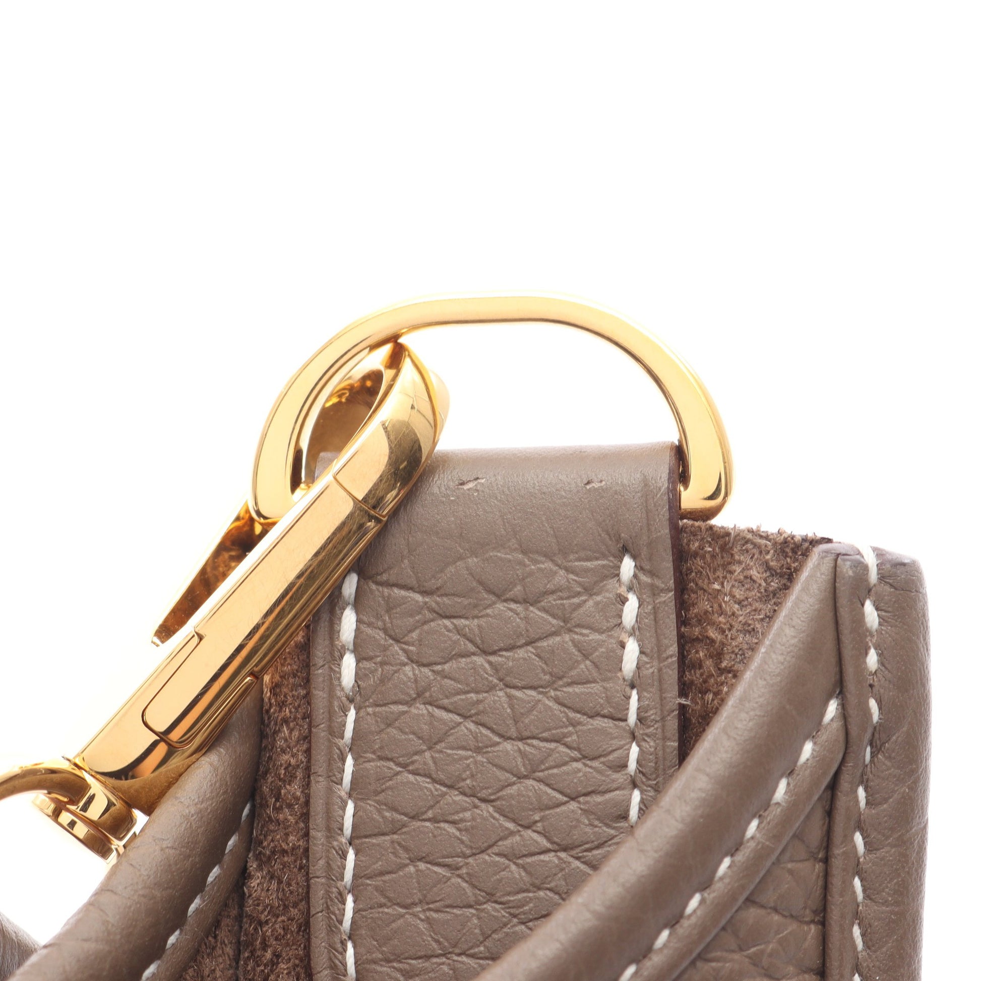 エヴリン 3 トロワ PM ショルダーバッグ トリヨンクレマンス グレーブラウン ゴールド金具 B刻印 エルメス バッグ HERMES